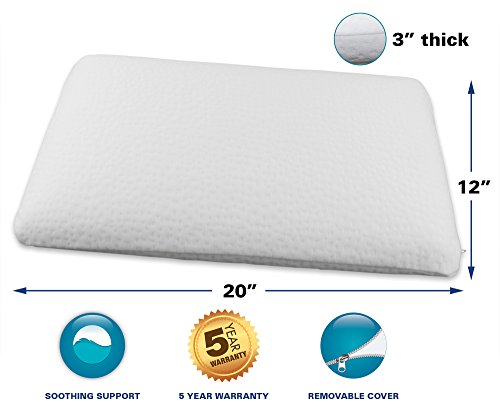 Just My Height Ultra Slim Memory Foam Pillow By Bristol